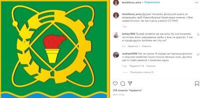 Новосибирцы не поддержали предложение вице-мэра Терешковой о смене герба города