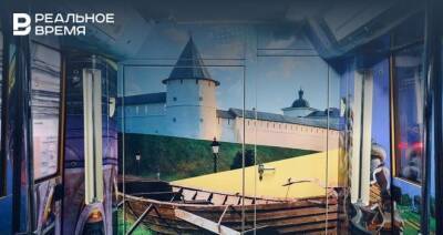 Пейзаж Татарстана украсил один из вагонов поезда «Путешествие по России» в Москве
