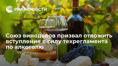 Глава Союза виноделов Киселев призвал отложить вступление в силу техрегламента по алкоголю