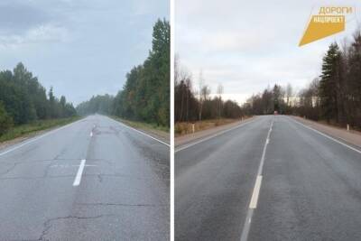 В Псковской области отремонтировали участки дороги в Гдовском районе