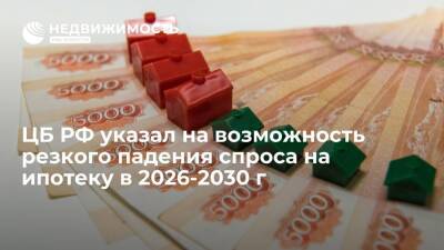 ЦБ РФ указал на возможность резкого падения спроса на ипотеку в 2026-2030 г - realty.ria.ru - Москва - Россия