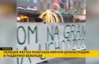 В Катовице силовики жестко разогнали мирную демонстрацию в поддержку беженцев у белорусской границы - ont.by - Белоруссия - Польша - Катовице