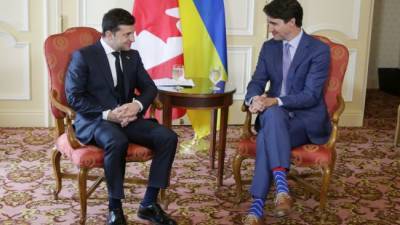 Премьер Канады обсудил с президентом Украины конфликт на Донбассе