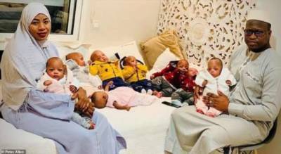 Мировой рекорд: Женщина родила девять младенцев