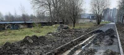 Жители Петрозаводска жалуются на перекопанную улицу и ленивых рабочих (ФОТО)