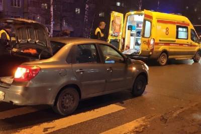 На «нехорошем» перекрёстке в Архангельске машина сбила пьяного