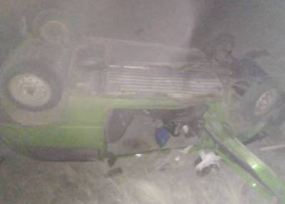На трассе в Башкирии опрокинулась «Ока»: водитель был пьян