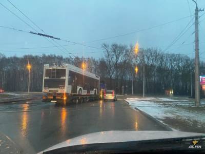 В Новосибирск доставили новые троллейбусы модели ПКТС-6281 «Адмирал»