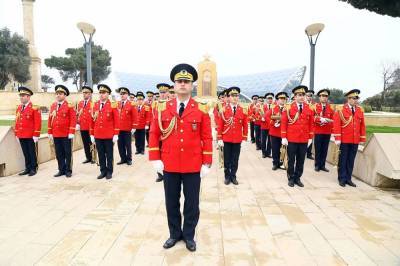 Оркестр Азербайджанского высшего военного училища имени Гейдара Алиева отправился в Турцию