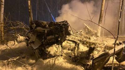 Тушение обломков рухнувшего под Иркутском Ан-12 сняли на видео