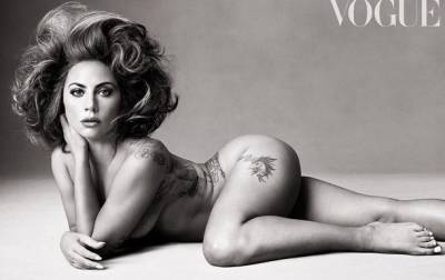 Леди Гага топлес позировала для двух изданий Vogue