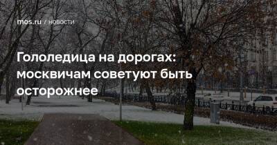 Гололедица на дорогах: москвичам советуют быть осторожнее