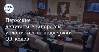 Пермские депутаты-единороссы уклонились от поддержки QR-кодов