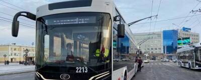 В Красноярске на маршруты вышли работать новые троллейбусы