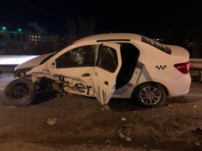 Пьяный водитель протаранил такси в Уфе