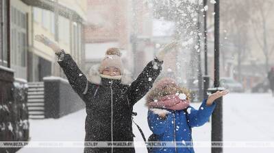 ФОТОФАКТ: В Витебске выпал снег