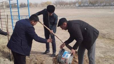 В Узбекистане учителей мобилизовали на посадку деревьев, чтобы на их работу посмотрел с вертолёта министр