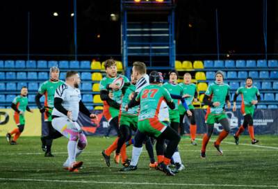Команда по регби «Нарвская Застава» выиграла на Чемпионате Высшей Лиги
