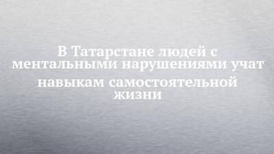 В Татарстане людей с ментальными нарушениями учат навыкам самостоятельной жизни