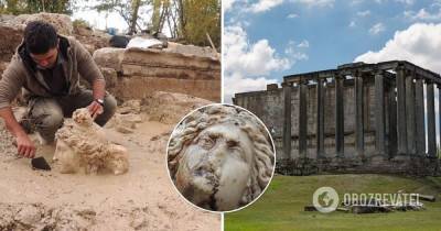 В Турции нашли головы скульптур греческих богов Афродиты и Диониса – фото, что известно