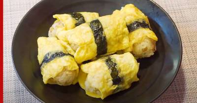 Завтрак по-корейски: быстрый рецепт яичных роллов с рисом и тунцом