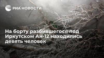 На борту разбившегося в Иркутской области Ан-12 были девять человек