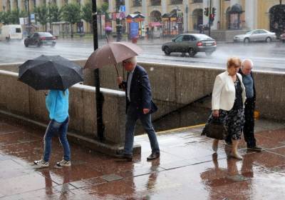 В четверг в Петербурге ожидается моросящий дождь