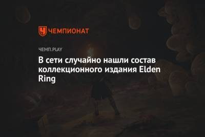 В сети случайно нашли состав коллекционного издания Elden Ring