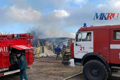 На пожаре в Заборье под Рязанью пострадал мужчина