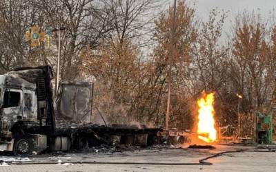 На Харьковщине пожар на АЗС тушили почти неделю