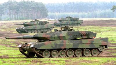 Израильский комплекс активной защиты Trophy испытали на немецком танке Leopard