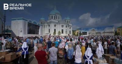 В Татарстане провели праздничную службу в воссозданном соборе Казанской иконы Божьей Матери