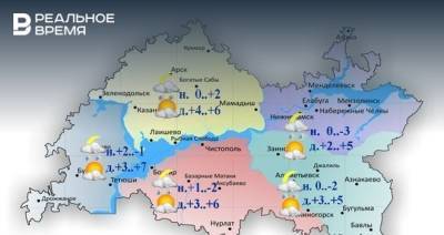 Сегодня в Татарстане небольшой снег, дождь и до +7 градусов