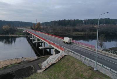 Дорожники завершили капремонт моста через Вуоксу на трассе под Выборгом