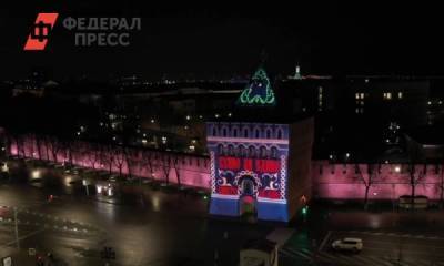 Праздничную подсветку на стенах кремля и шоу дронов устроили в Нижнем Новгороде в честь Дня народного единства