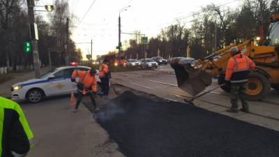 Участок проспекта Гагарина отремонтировали в Приокском районе