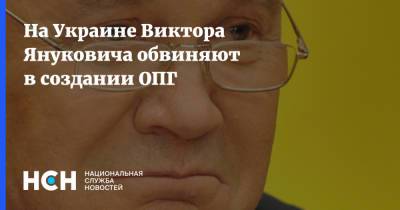 На Украине Виктора Януковича обвиняют в создании ОПГ
