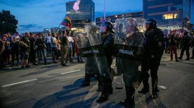 За беспорядки 10 августа у Сейма Литвы к ответственности привлечены 85 человек