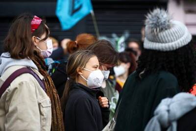 Грета Тунберг вышла на акцию протеста ради спасения планеты