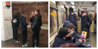 Подростки "надымили" на станции метро, слетелась полиция: кадры с места
