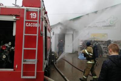 Раскрыты подробности пожара на рынке «Меркурий» в Сасове