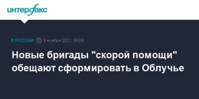 Новые бригады "скорой помощи" обещают сформировать в Облучье - interfax.ru - Москва - Россия - Еврейская обл. - Облучье