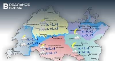 Сегодня в Татарстане ожидается дождь и до +9 градусов