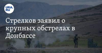 Стрелков заявил о крупных обстрелах в Донбассе. «Давно так не били»