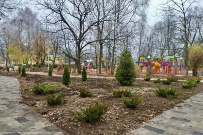 В Рязани завершили озеленение Верхнего городского парка