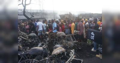 Понад 90 загиблих, 100 постраждалих: трагічні наслідки зіткнення автобуса з бензовозом у Сьєрра-Леоне (фото, відео)