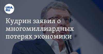 Кудрин заявил о многомиллиардных потерях экономики