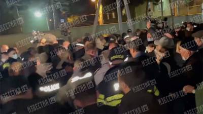 Сторонников Саакашвили начали задерживать во время акции в Грузии