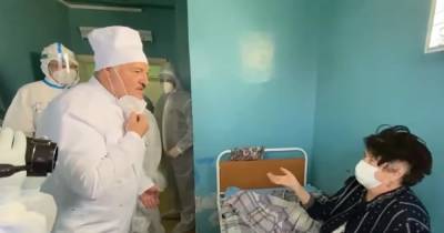 Доказал, что не двойник: Лукашенко снял маску перед больными COVID-19 в больнице