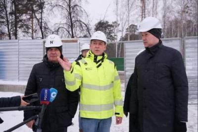 Губернатор Травников посетил строительство кампуса НГУ в Новосибирске
